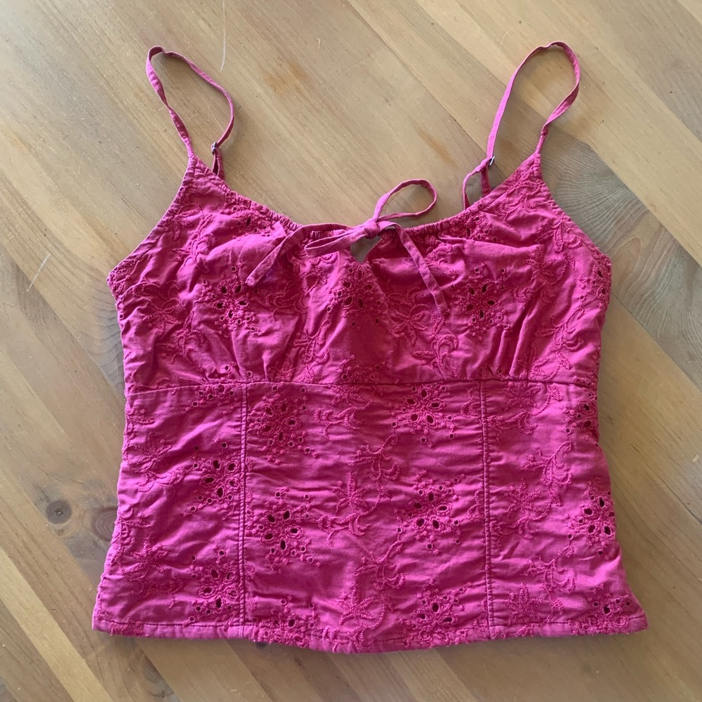 Abercrombie Embroidered Tank Top!